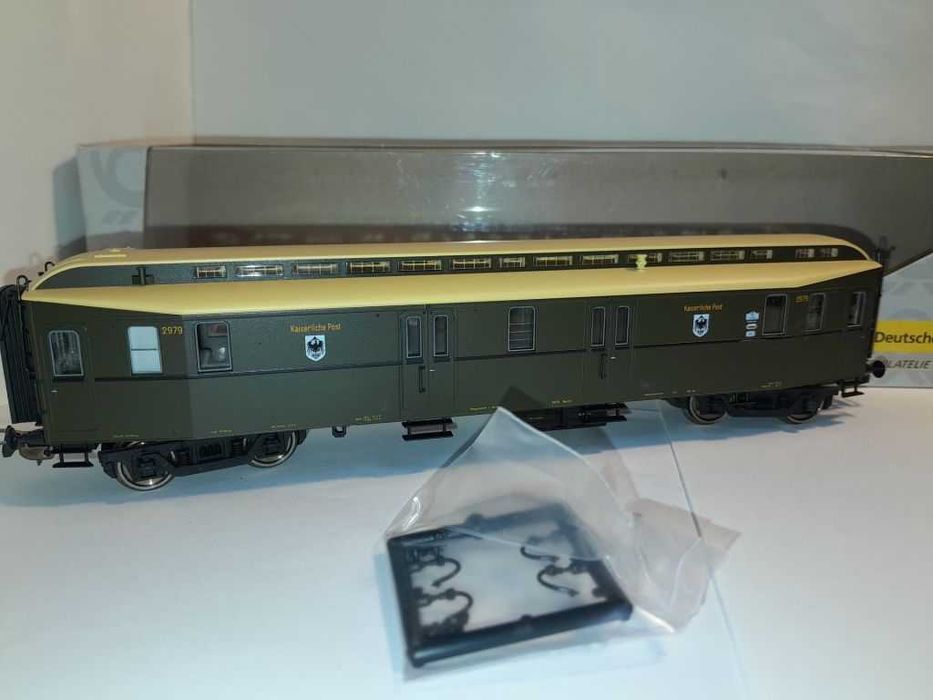 Поштовий 4-вісний вагон. Серія Deutsche Post. Piko 53320 AC. Піко 1:87