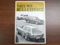 Oryginalny prospekt Volvo nieuws bulletin 1972 -unikat -16 stron