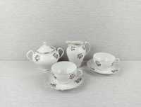 Porcelana 2 x duo cukiernica mlecznik Victoria China Czechoslovakia