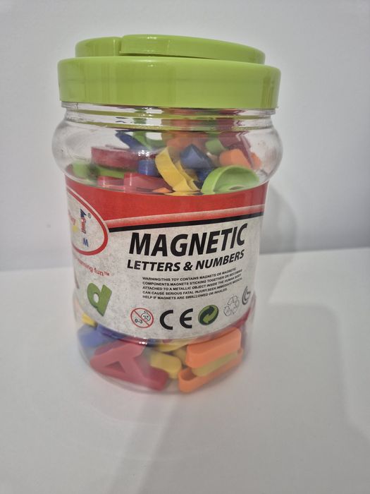 Literki i cyferki magnetyczne 78 sztuk