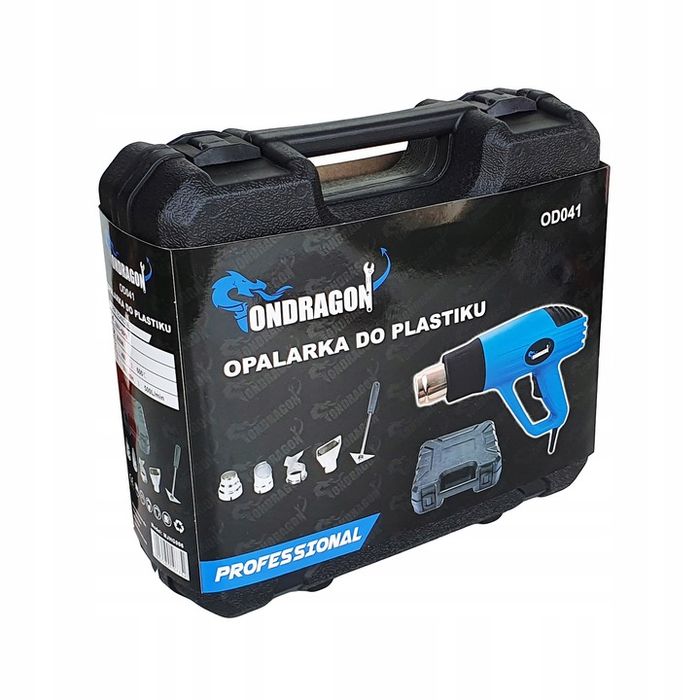 Opalarka Elektryczna 2000w 2 Biegi 4 Dysze Walizka
