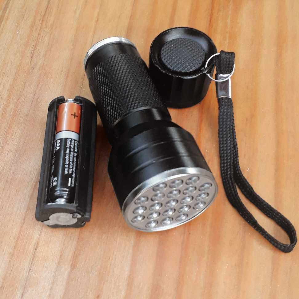 Ультрафиолетовый фонарик Blacklight 395nm 21 светодиод