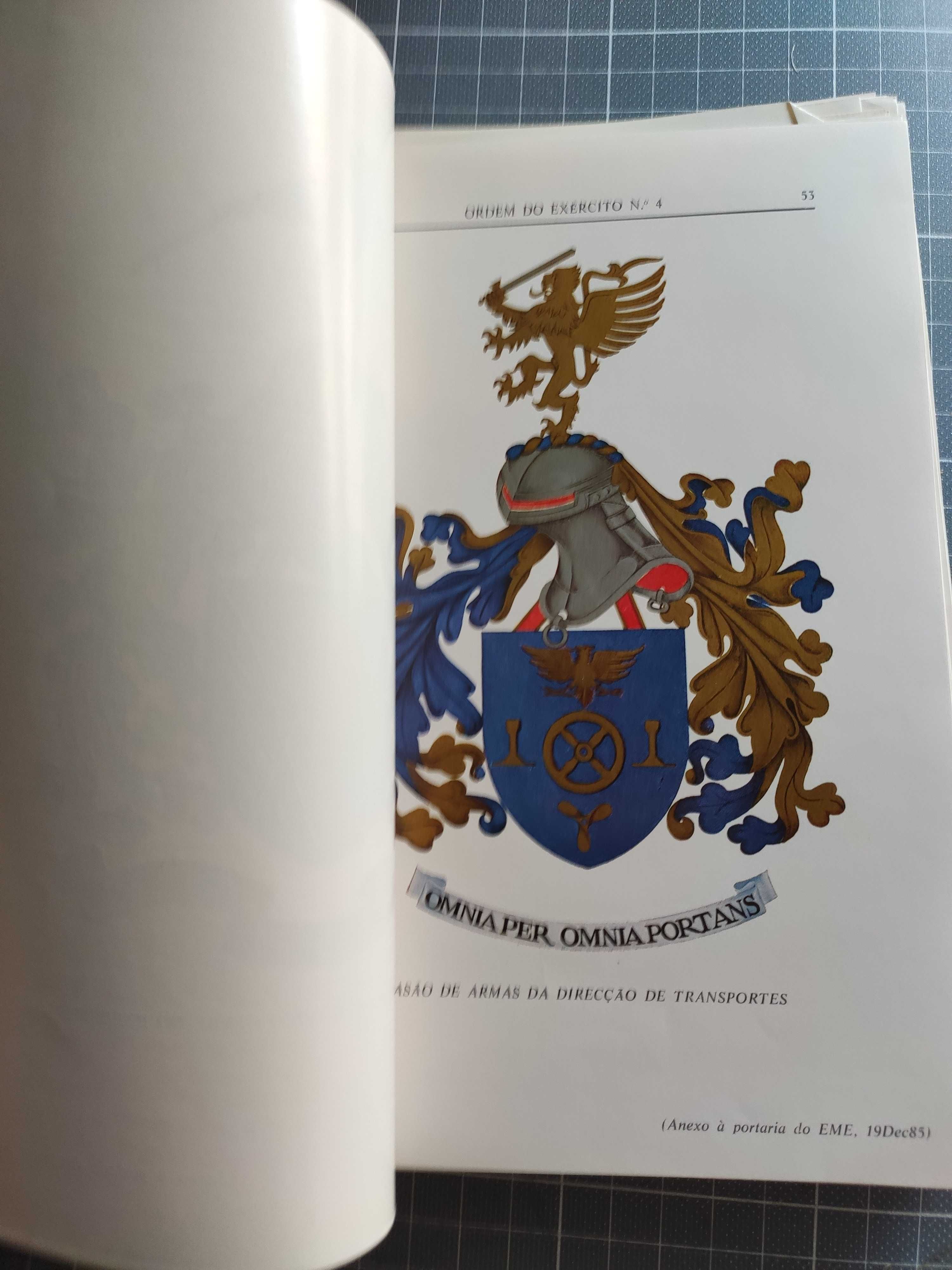 140 ilustrações da heráldica do Exército (ver descrição)