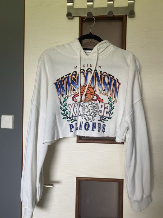 Bluza HM biała z kapturem