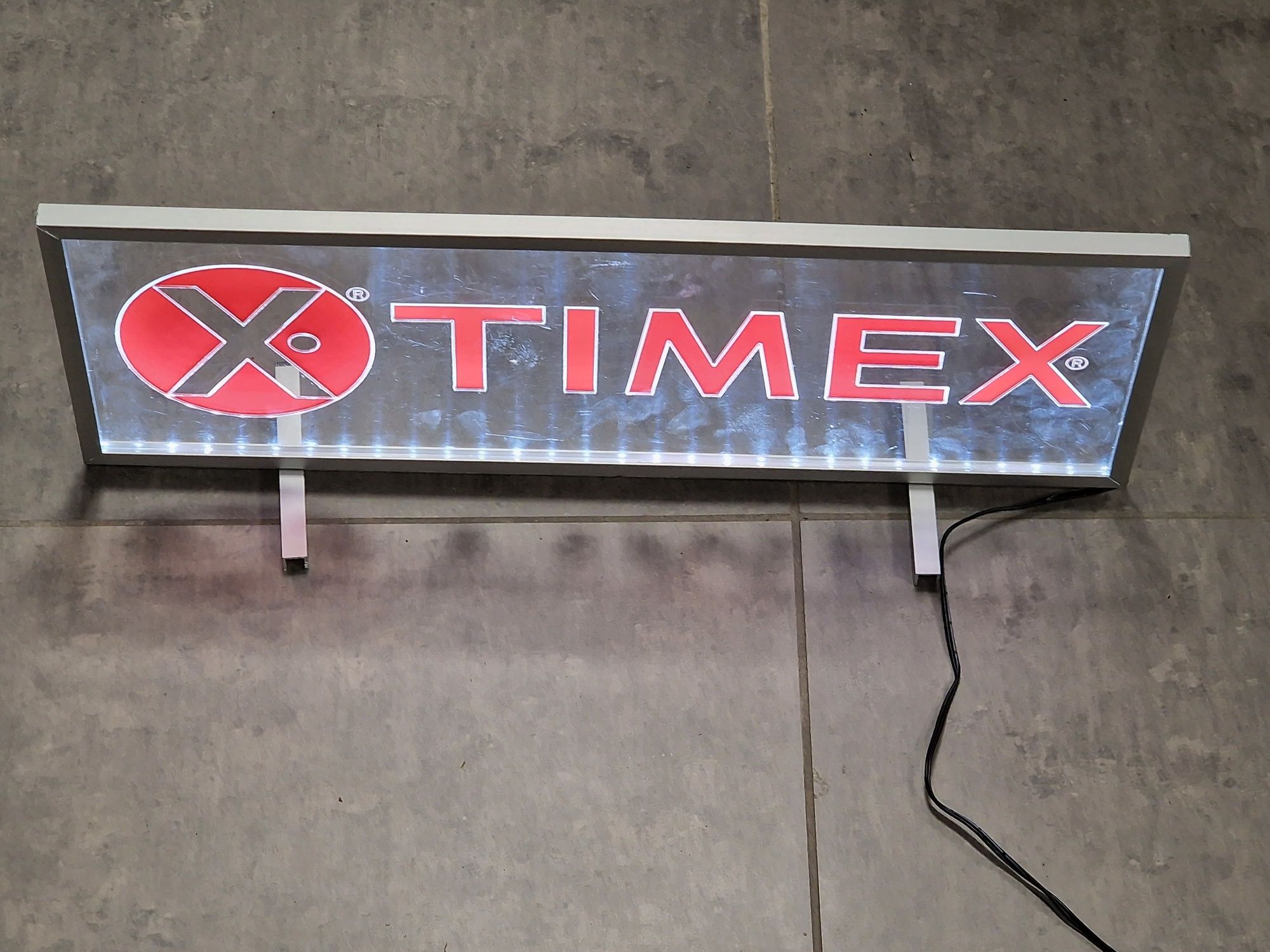 Kaseton świetlny Timex ,neon reklamowy Timex -gratka dla Kolekcjonerów
