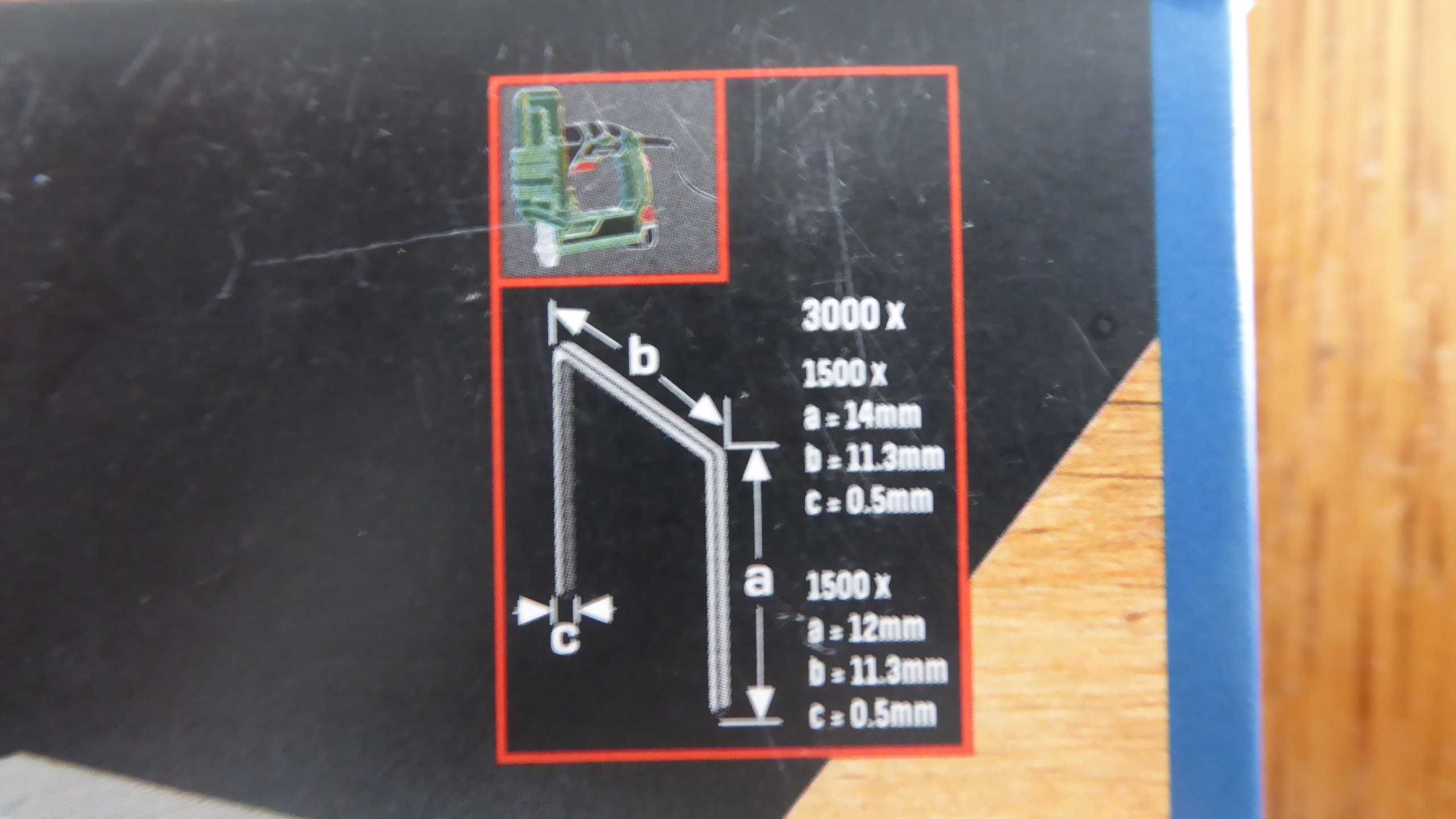 Dwa nowe zestawy zszywek 12-:-14mm. po 3000 sztuk Parkside PHETZ 3 B2