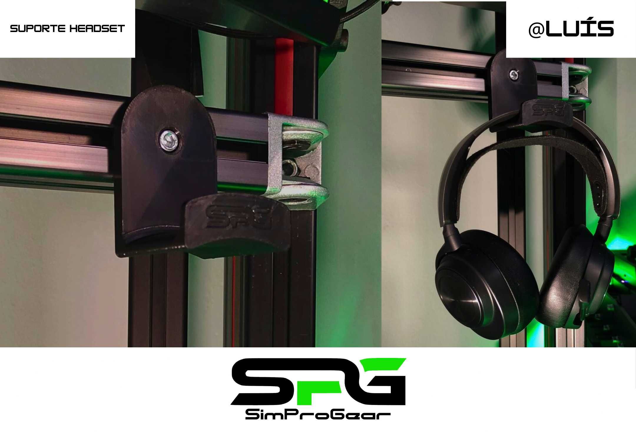 Suporte para Headset/Headphones para sim rig - sim racing