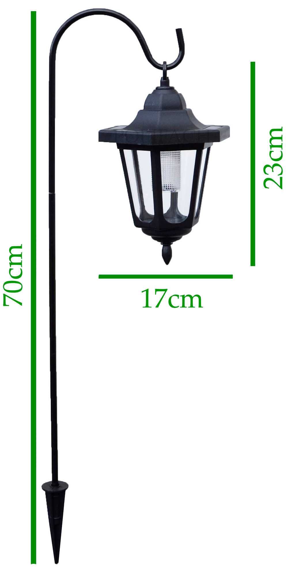 2x Lampa solarna ozdoba LATARENKA lampka wisząca P566