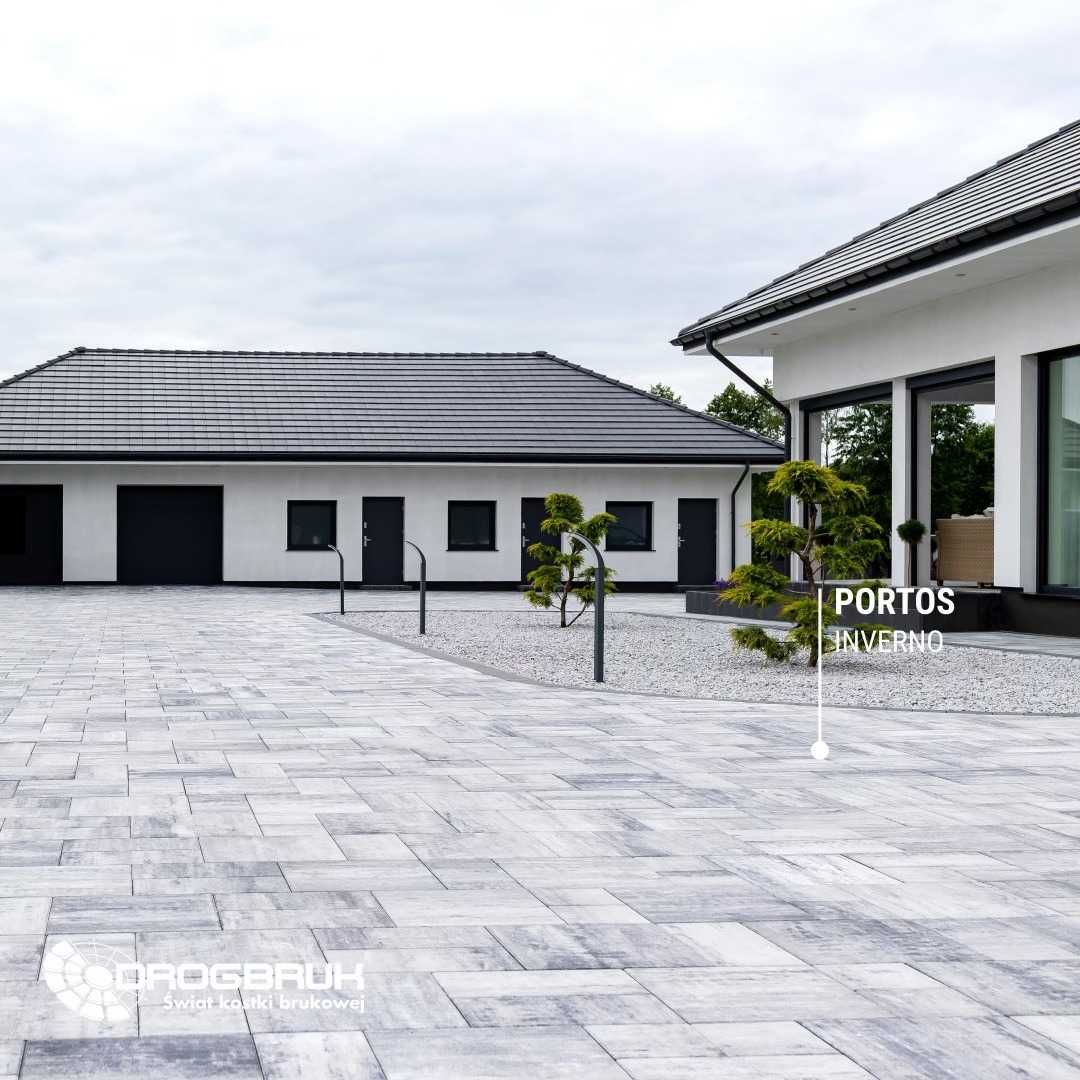 Kostka brukowa PORTOS DROGBRUK chodnik, podjazd, taras projekt gratis