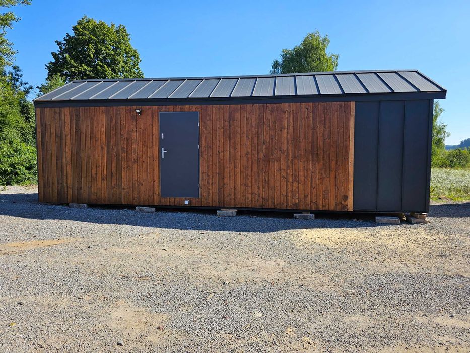 Domek Drewniany szkieletowy  28m2 gotowy do meblowania-klimatyzator