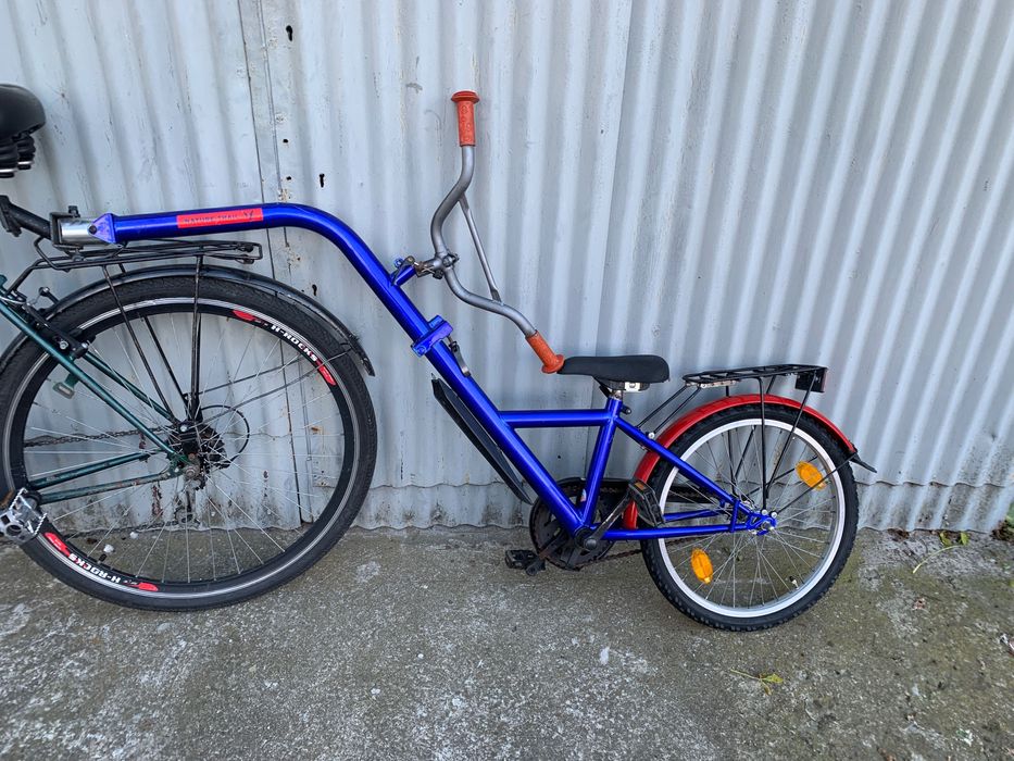 Doczepka rowerowa rower doczepiany hol przyczepka 20' mocowanie przegu