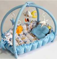 Детский игровой развивающий коврик - кокон-гнездышко Happy Luna Premiu