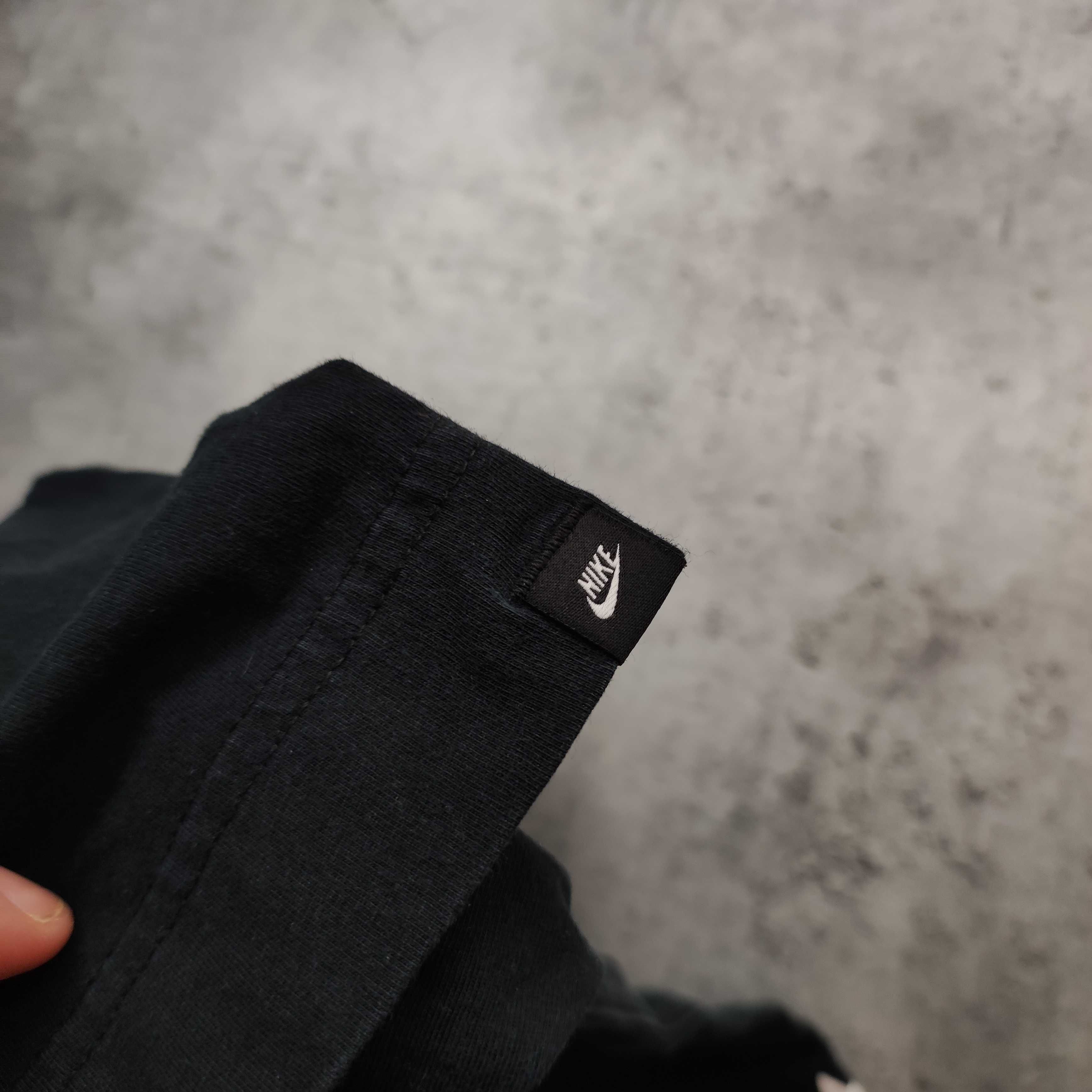 MĘSKA Koszulka PREMIUM Nike Gwiazdy Bawełna Logo Czarna Authentic