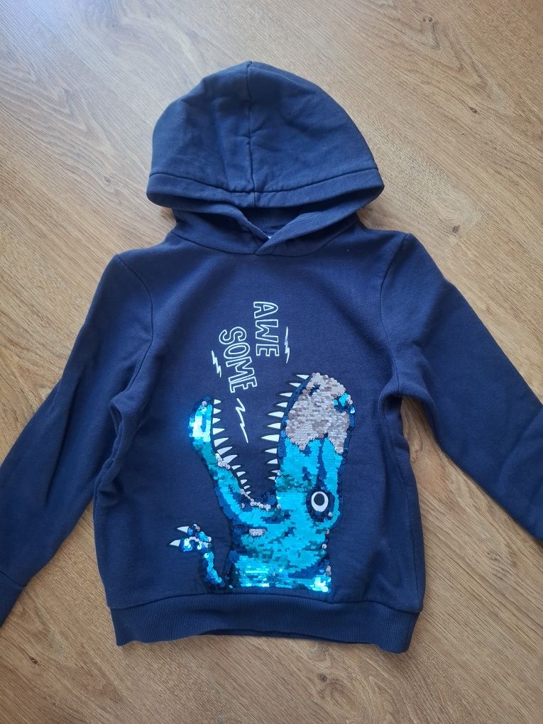 3 bluzy dla fana dinozaurów C&A r.122