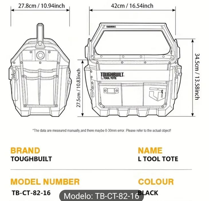 Mala de ferramentas Toughbuilt
