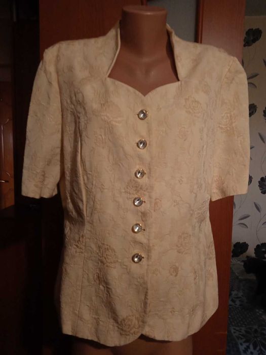 Піджак з коротким рукавом, жакет р. 50-52, 52-54. Торг