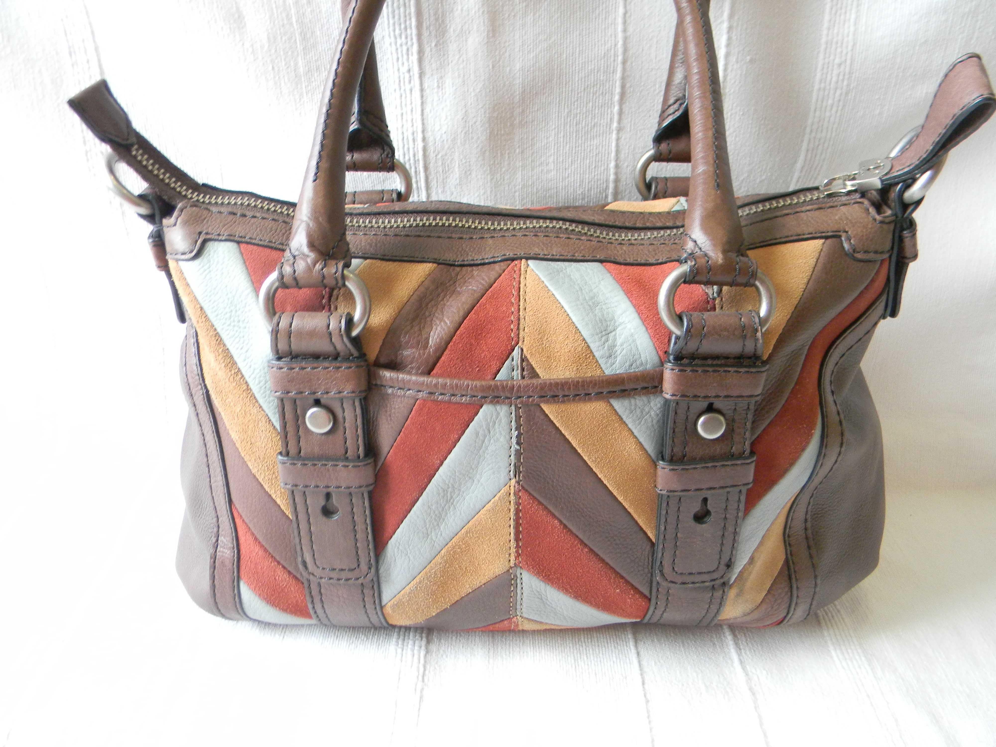 Кожаная сумка Fossil authentic