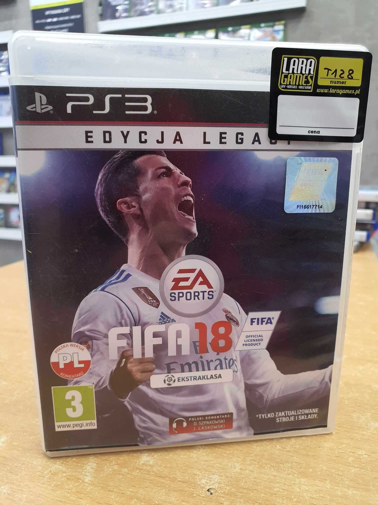 FIFA 18 PS3 Pl wzorowa Skup/Sprzedaż/Wymiana Lara Games