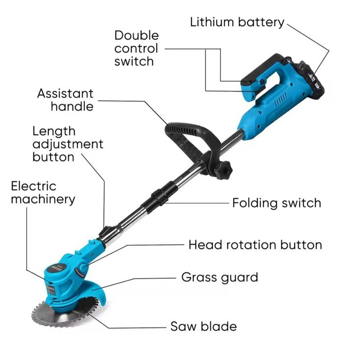 Roçadora a bateria ( 2 baterias incluídas)