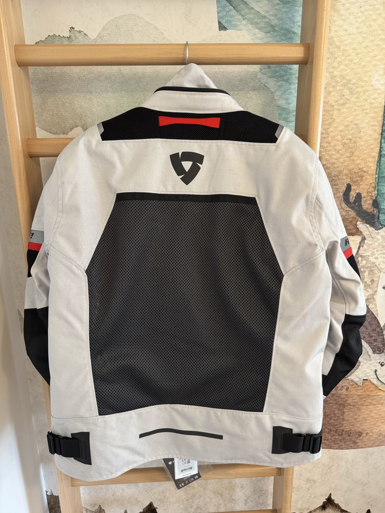 Kurtka motocyklowa tekstylna REVIT TORNADO 4 H2O 3XL SILVER/BLACK