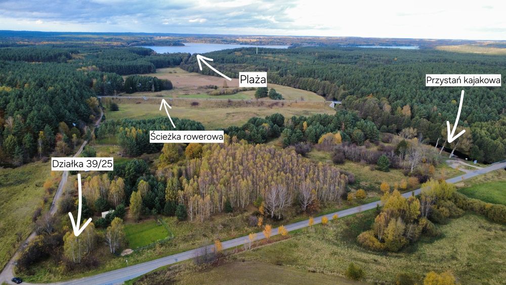 Nad jeziorem – idealna pod domki letniskowe lub inwestycję turystyczną