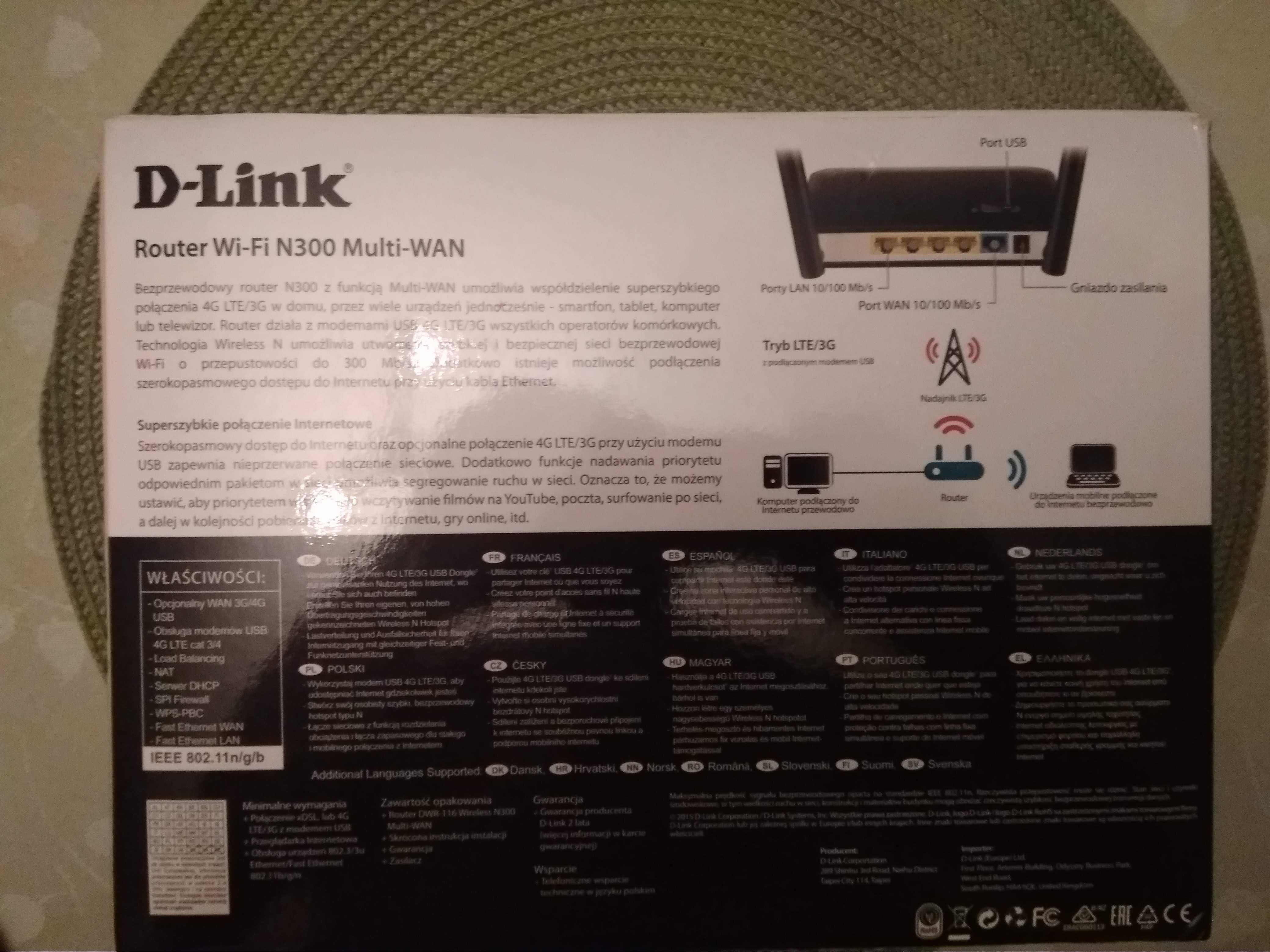 Modem USB ,Ruter D-Link N300 Multi-Wan