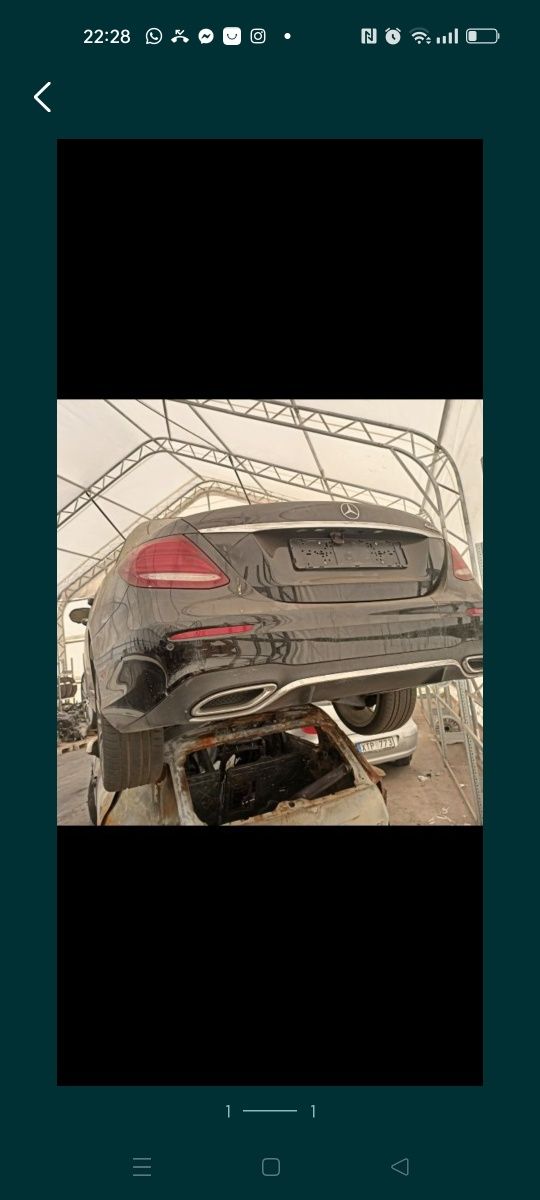 Klapa tylna tył Mercedes w213 kompletna