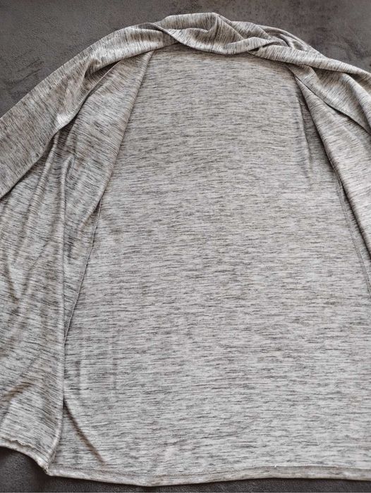 Długi sweter, kardigan, elegancki, szary, Collection London, roz. L