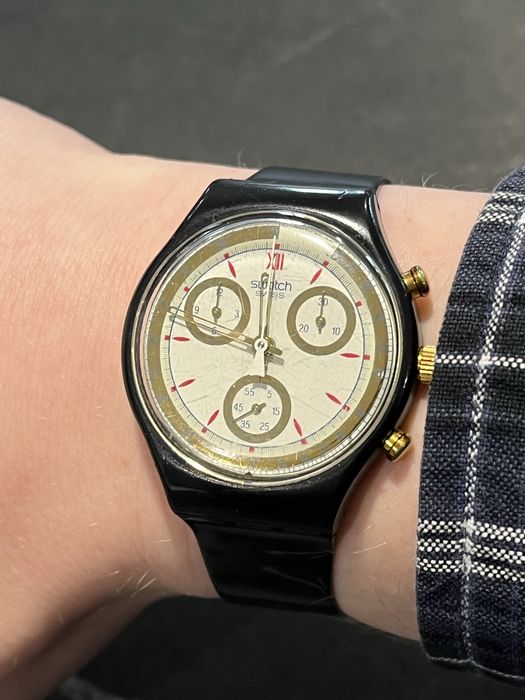 1991 AG Vintage Swatch Chronograph 22 Jewels