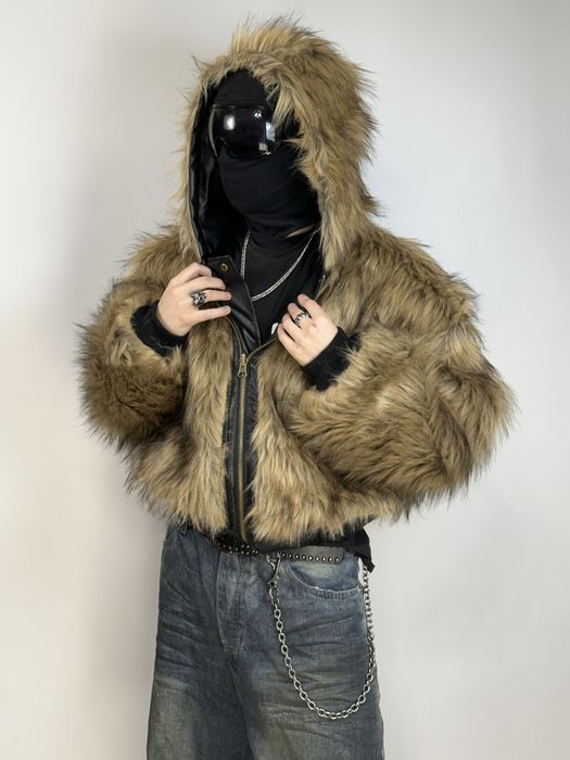 Шуба ДВУХСТОРОННЯ бомбер черный кожаний шкіряний чорний коричнева мех