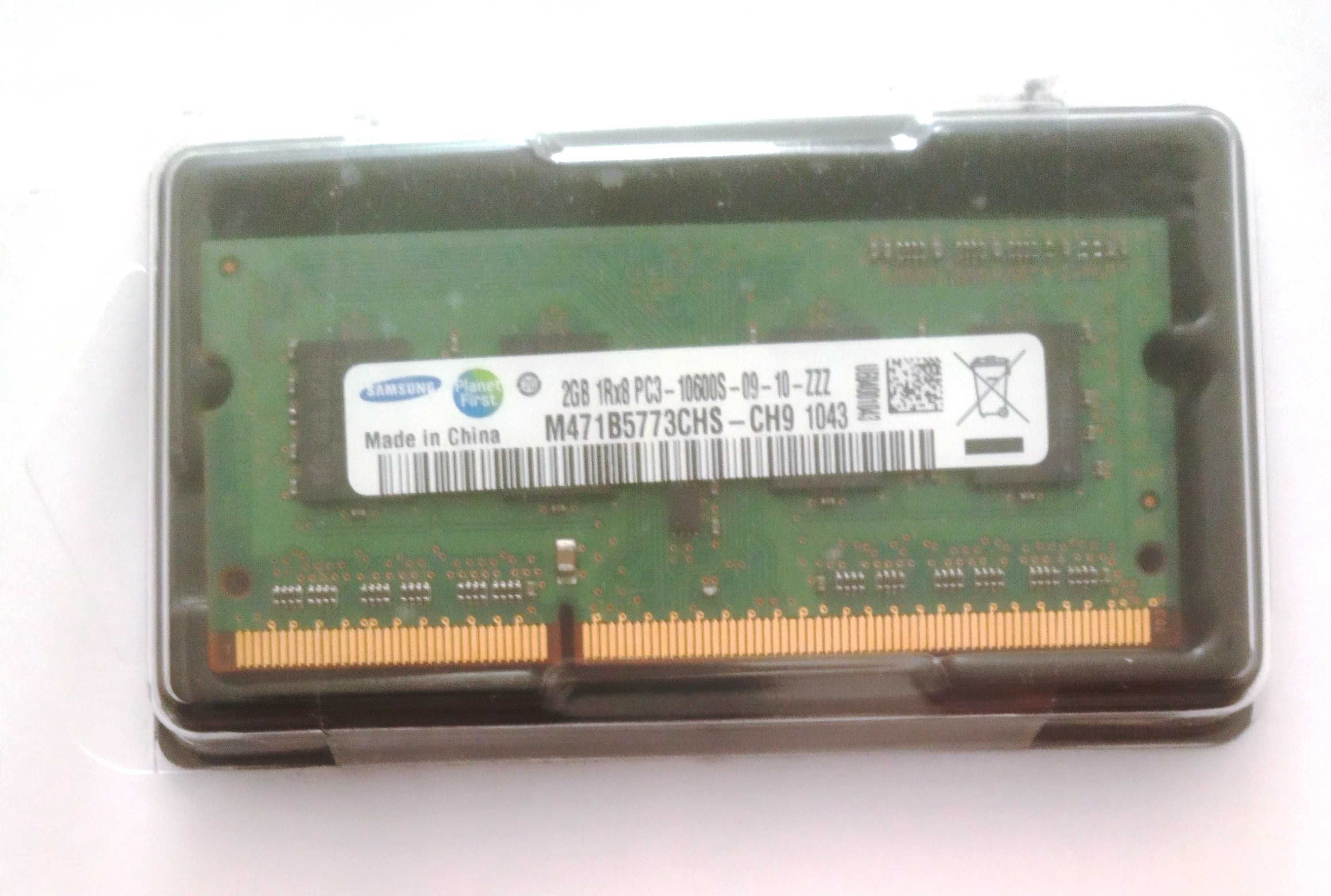 Memória para portátil 2GB, DDR3, 1333MHz, 204 PIN, SODIMM