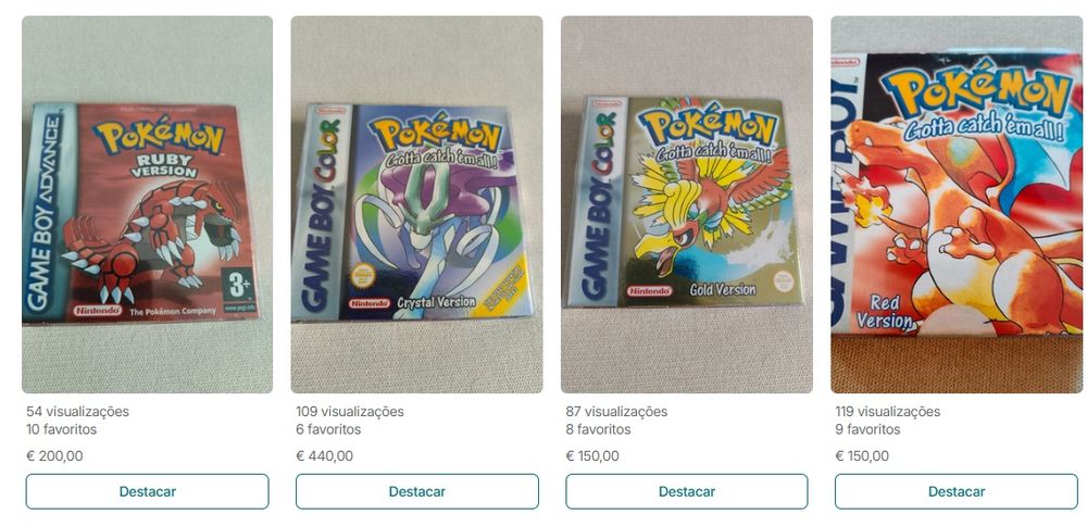 Coleção completa jogos Pokémon