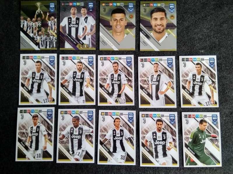 Karty kolekcjonerskie PANINI piłkarskie 2019 - 283 sztuki