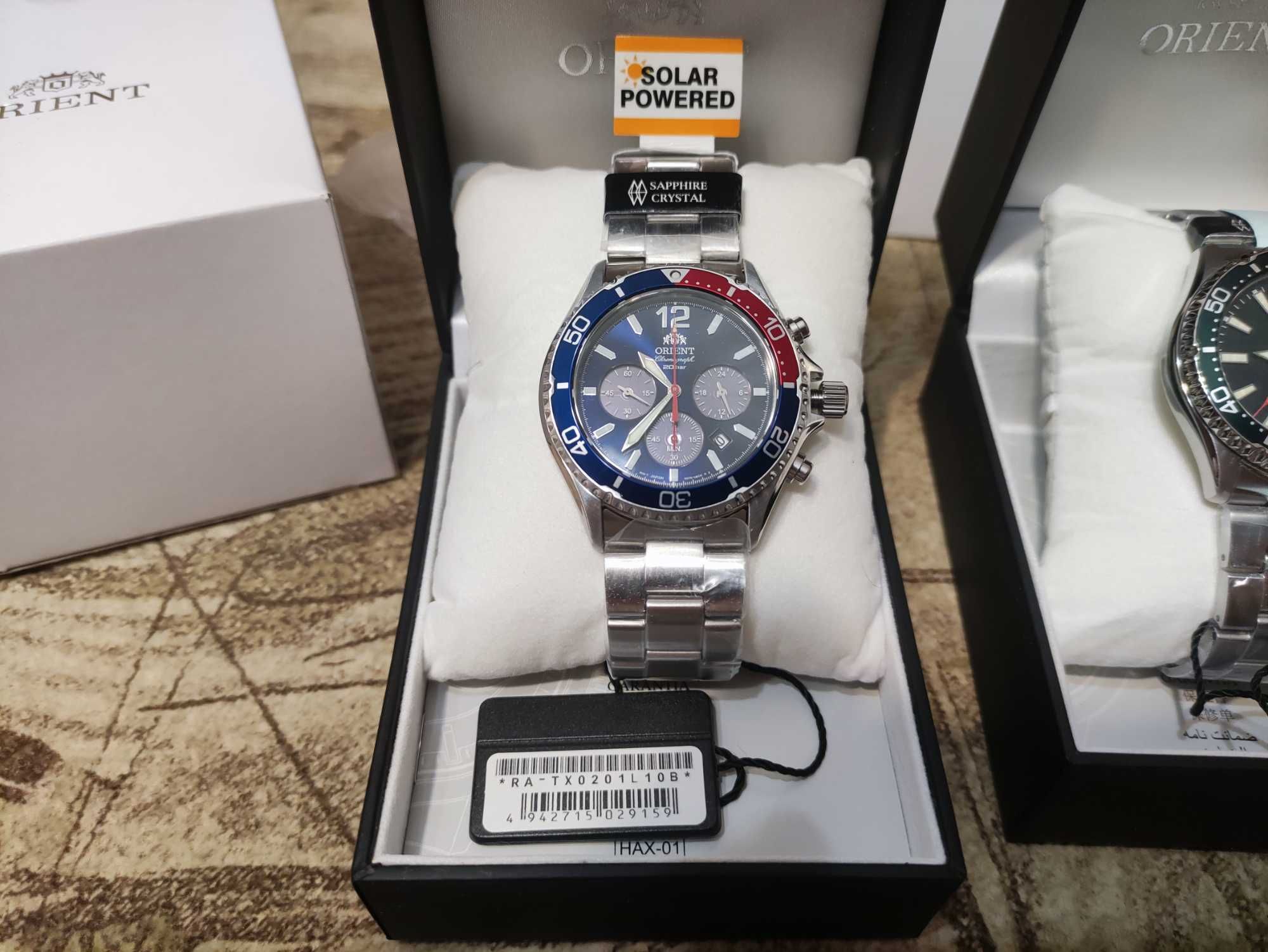 Часы Orient RA-TX0201L10B - хронограф, сапфир