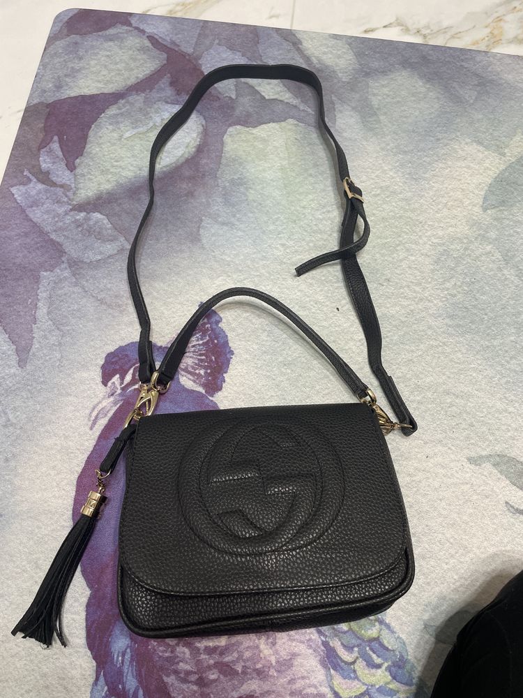 Сумка чорна Gucci