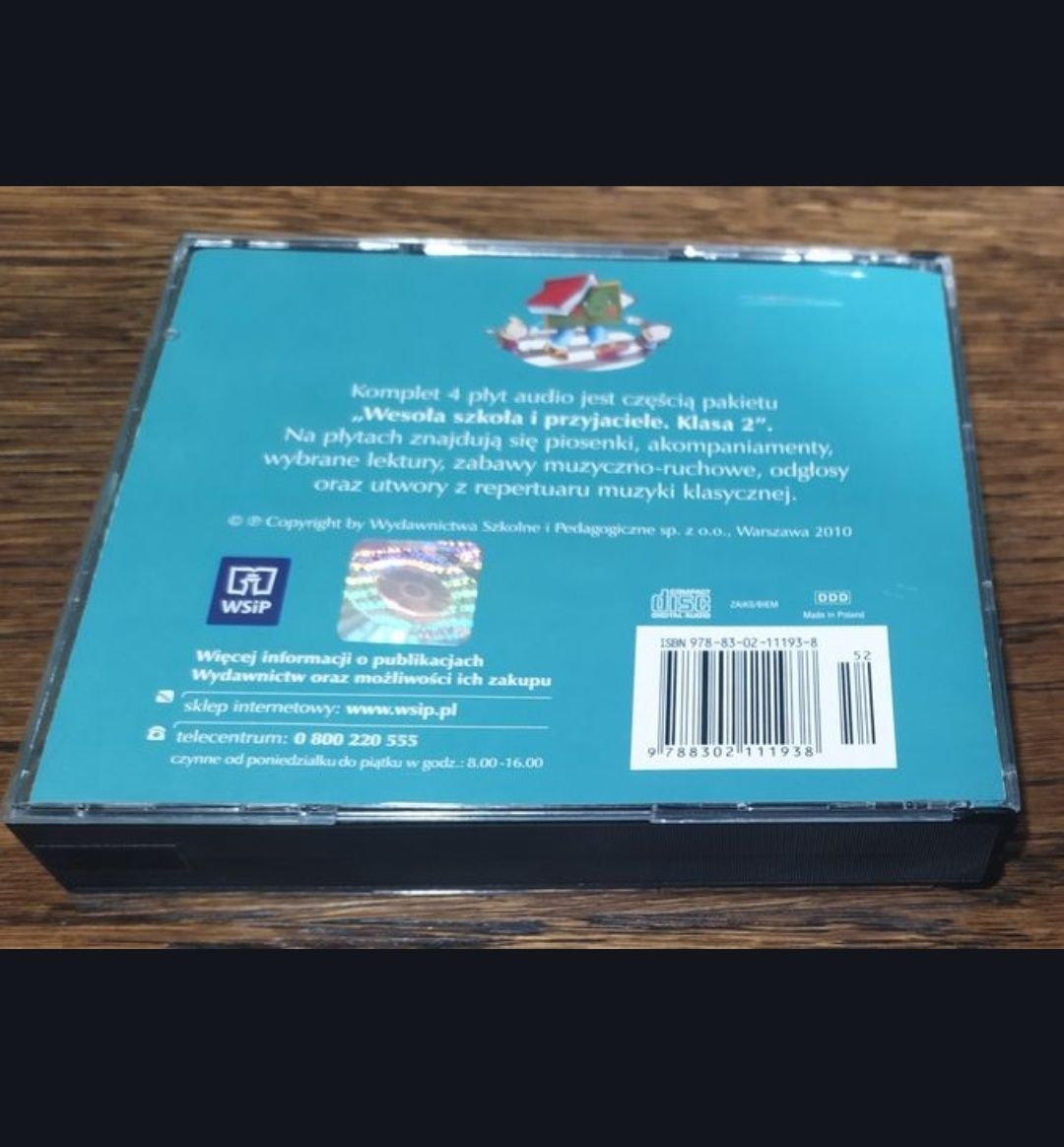 Wesoła szkoła i przyjaciele klasa 2 - zestaw 4szt płyt CD - używane