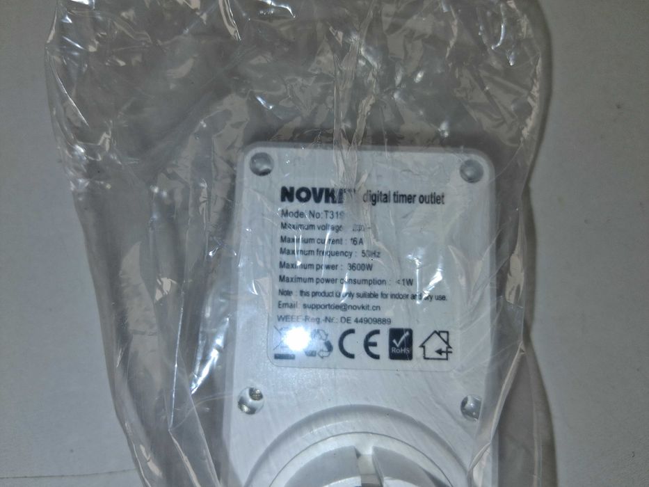 L039 Cyfrowy Programator Czasowy Zegar Tygodniowy Gniazdko