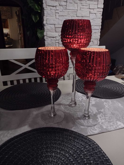 Lampiony-Świeczniki 3 szt