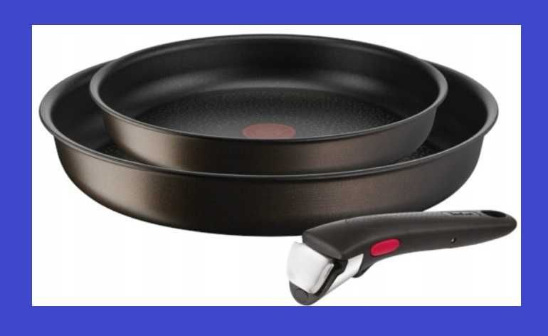 PATELNIE TEFAL 22/28cm Rączka Indukcja 3 Elementy PROMOCJA