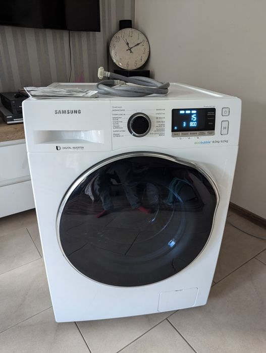Pralko-suszarka SAMSUNG AI Control EcoBubble 8KG AddWash GWARANCJA