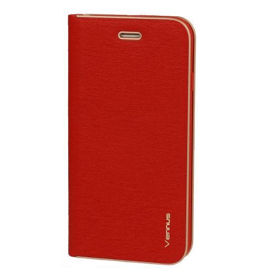 Kabura Vennus Book Z Ramką Do Samsung Galaxy S22 Plus Czerwona