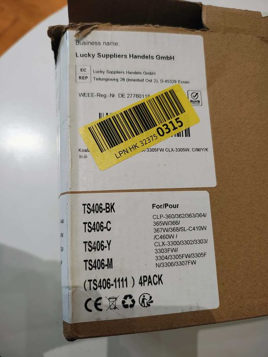 Tonery TS406 cartridge do drukarek Samsung CLX, CLP, CLT. Np. CLP360