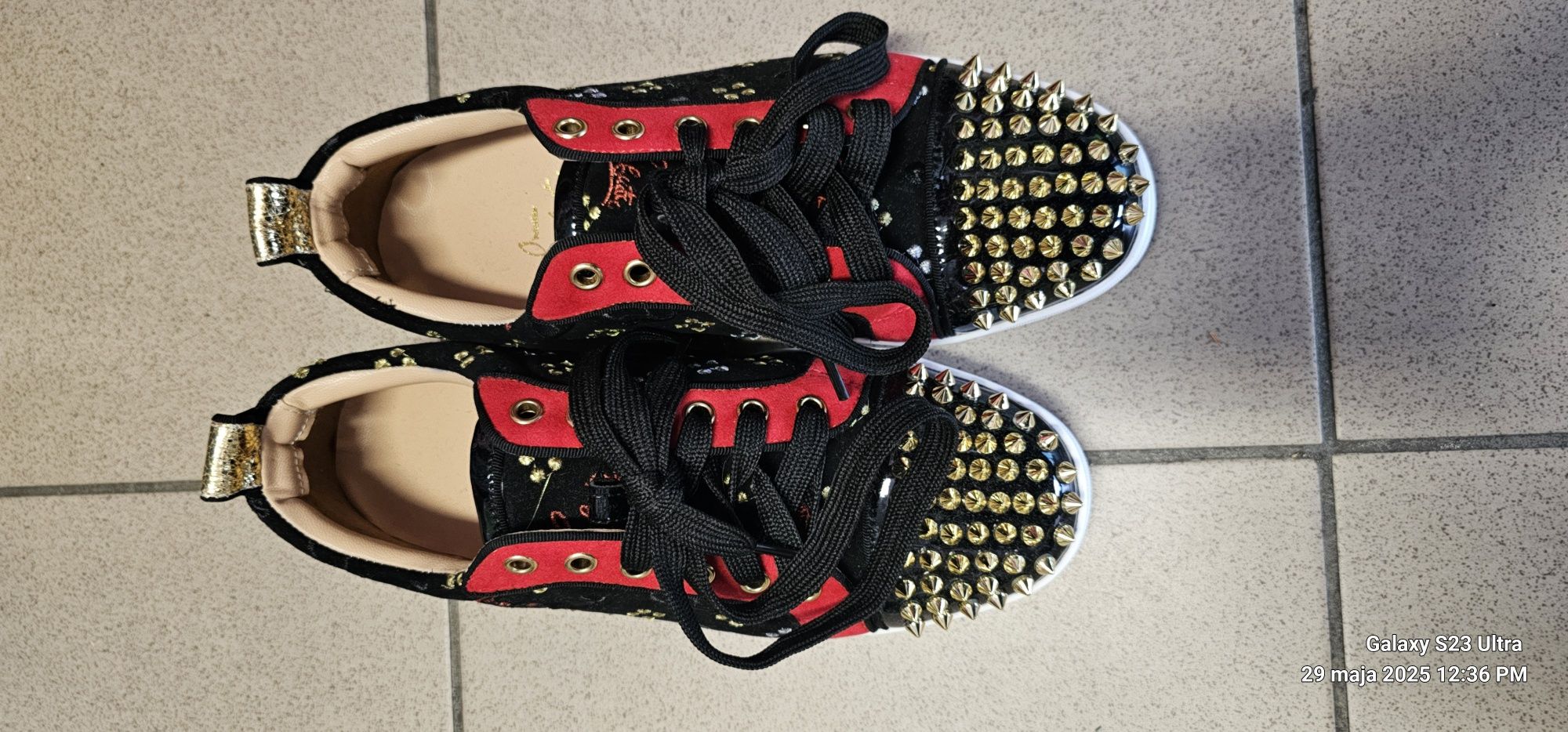 Christian Louboutin wielokolorowe niskie