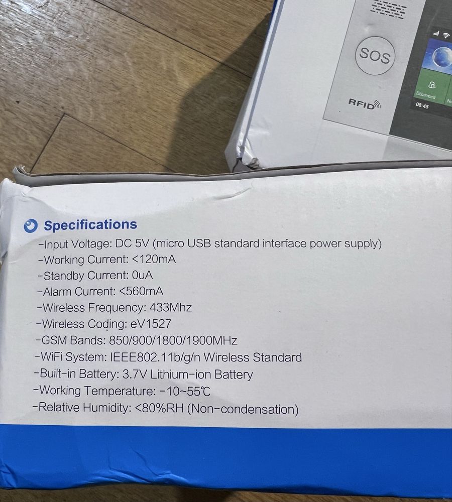 Sistema de Alarme Sem Fios - WIFI - GSM 4G C/ Câmara - APP Tuya