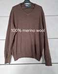 Brązowy sweter Ralph Lauren xxl 100% merino wool