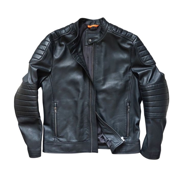 Hugo Boss nowa kurtka skórzana męska r. 52/L