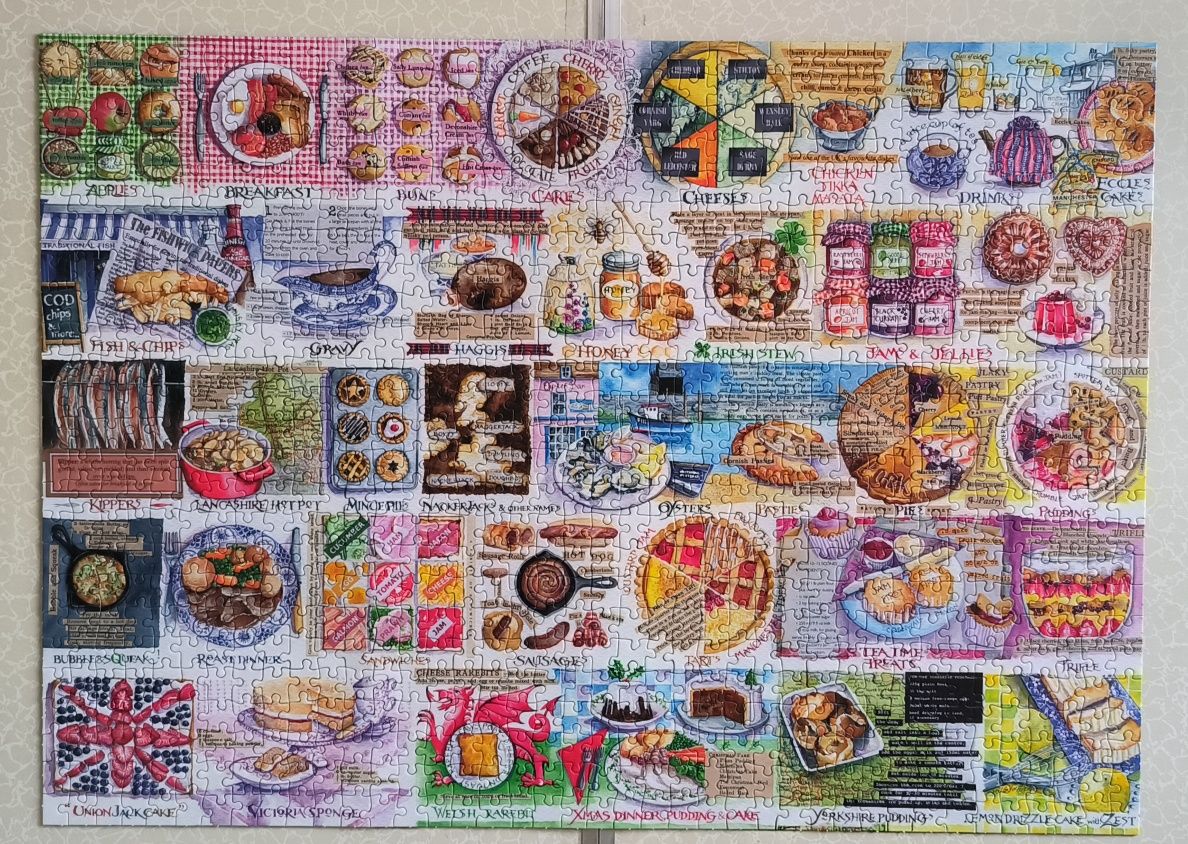 Пазли Gibsons Pokr Pies & Puddings 1000 елементів.