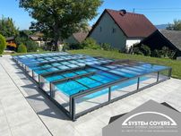 Zadaszenie basenowe, basenu,  420 x 850 x 65 cm - System Covers