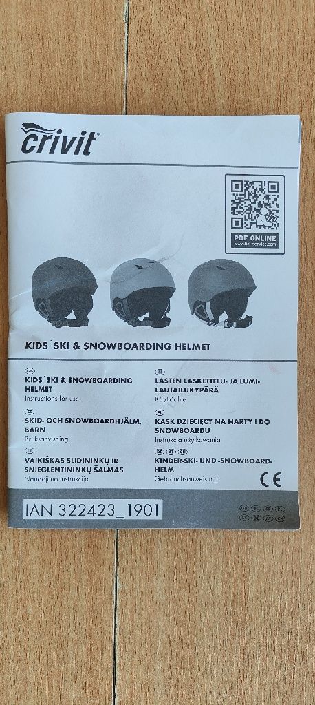Nowy Kask dziecięcy na narty i do snowboardu S/M 48 - 51 cm