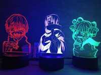3D ночник, лампа, светильник с аниме Наруто, Ван-Пис, Евангелион и т.д